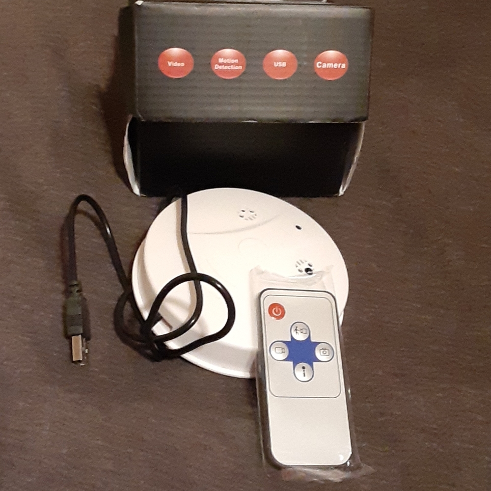 Hidden camera smoke alarm